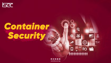 A padlock and shield symbolizing strong security measures for containerized applications, emphasizing the importance of robust container security